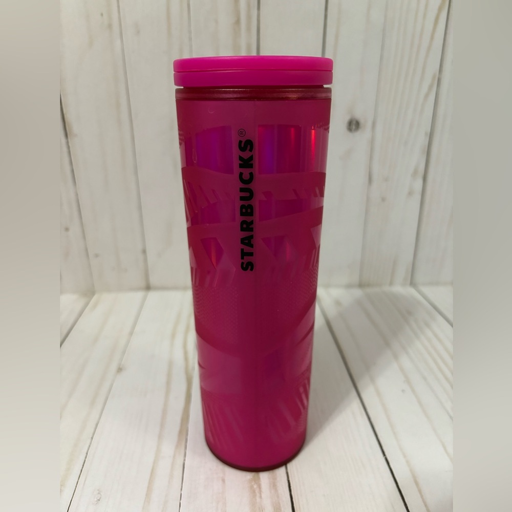 Starbucks pink hot 16 oz thermal travel cup